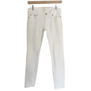 Nili Lotan White Ankle Jeans 0